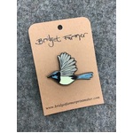 Fairy Wren - Enamel Pin - Blue Wren Pin