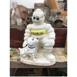 Michelin Man & Dog Cast Iron Statue