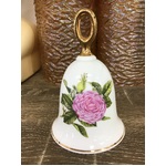 Danbury Mint Decorative Bell - The Summer Collection - 'Reine Des Violettes'  Rose