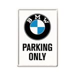 BMW Parking Only Metal Sign - Postcard Size - Nostalgic Art