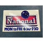 VINTAGE ABC National Radio Sticker