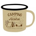 Camping Without Alcohol Is Just Sitting In The Bush - Adventure Enamel Mug 