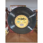 Tin Plate - Dinner Plate - Retro Vinyl Record Sounds of the 60s