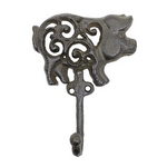 Cast Iron Pig Wall Hook