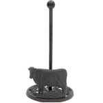 Cast Iron Cow Paper Towel Holder