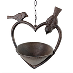 Cast Iron Heart Shaped Bird Feeder