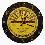 Sun Record Company Wall Clock - Elvis Presley 