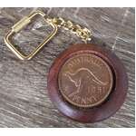 1951 Penny Keyring in Jarrah Surround - Handmade