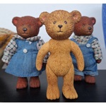 Set of 3 RETRO Russ Bears - Plastic Poseable