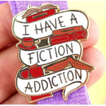 I Have A Fiction Addiction Lapel Pin - Jubly-Umph Originals