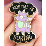 Normal is Boring Lapel Pin - Jubly-Umph Originals