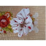 Retro Fabric Scrunchie - Red Dot - Hand Made - Suitable for BIG HAIR