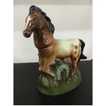 VINTAGE 1974 Ceramic Jim Beam Horse Appaloosa Decanter 