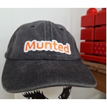 Munted Baseball Cap Hat - Australian Slang - Black Denim