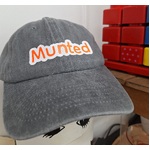 Munted Baseball Cap Hat - Australian Slang - Grey Denim