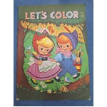 Vintage Colouring In Book - Let's Colour - 1972 - Unused