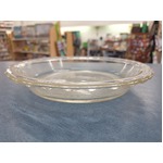 Vintage Crown Pyrex  - Pie Dish  - Clear