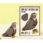 Pop Out Decoration - Greeting Card - Pigeon