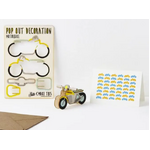 Pop Out Decoration - Greeting Card - Motorbike