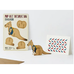 Pop Out Decoration - Greeting Card - Kangaroo