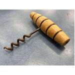 Vintage Cork Screw - Wooden Barrel Look