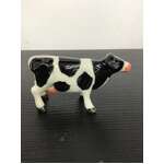 Ceramic Cow Ornament - Black & White - 4 cm Tall