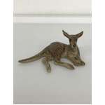 Ceramic Kangaroo Ornament - Lying Down - 3 cm Tall - Hand Painted