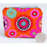 Velvet Zipper Coin Purse - Suzani - Anna Chandler