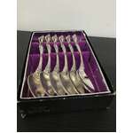 VINTAGE Wiltshire Alexis Coffee Spoons Teaspoons - Boxed Set of 6