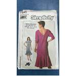 Simplicity 7845 Sewing Pattern - Misses' Loose Fitting Pullover Dress - Size 10 Bust 83cm