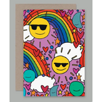 Blank Greeting Card - Smiles & Rainbows