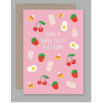 Blank Greeting Card - Super Sweet Birthday