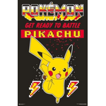 Retro Pikachu Pokemon - Game Poster - Impact Merch - 61 x 91.5 cm