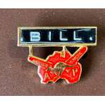 VINTAGE Australian Pacific Badge Pin - Travel Souvenir Name Bill