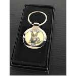 Australian Kelpie Metal Keyring Keychain