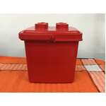 VINTAGE 1992 Red Lego Bucket Storage Bucket - Duplo