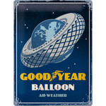 Goodyear Balloon Tyre - Large Tin Sign - Nostalgic Art - 30 x 40 cm