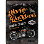 Harley Davidson Timeless Tradition - Large Tin Sign - Nostalgic Art - 30 x 40 cm