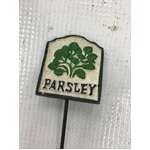 Cast Iron Parsley Sign on Spike for Garden - Herb Label 