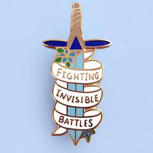 Jubly Umph Lapel Pin - Fighting Invisible Battles