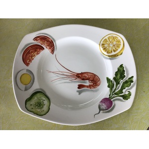 1960's Figgjo Norway Prawn Salad Plate