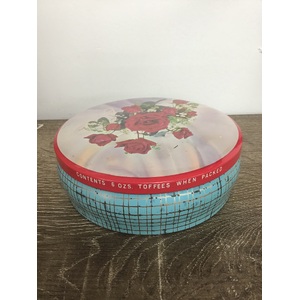 VINTAGE Embassy Toffee Tin - Red Rose Design - GJ Coles Melbourne 