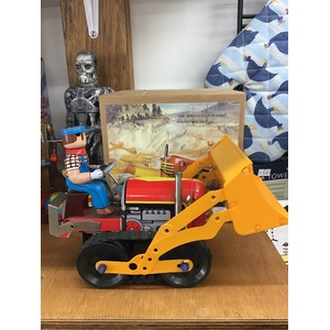 Bulldozer Wind Up Tin Toy - Large 