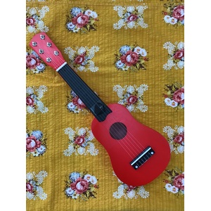 Wooden Children's Guitar - Red - 50 cm