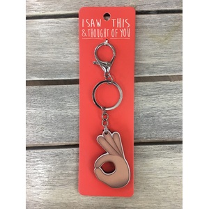 OK Hand Keyring - I Saw This Keychain