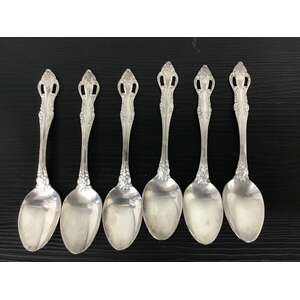 VINTAGE Wiltshire Teaspoons - Silver Plate - Alexis - Lot of 6