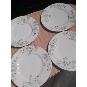 VINTAGE Art Deco Royal Doulton Carnival Side Plates x 4 - V1293