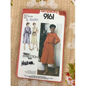 VINTAGE Simplicity 9161 Sewing Pattern - Miss 16 18 20 - Pullover Knit Dress