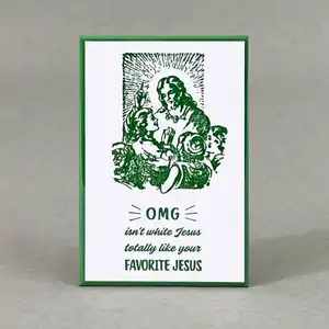 OMG White Jesus - Funny Fridge Magnet 