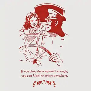 If You Chop Them Up Small Enough - Blank Greeting Card